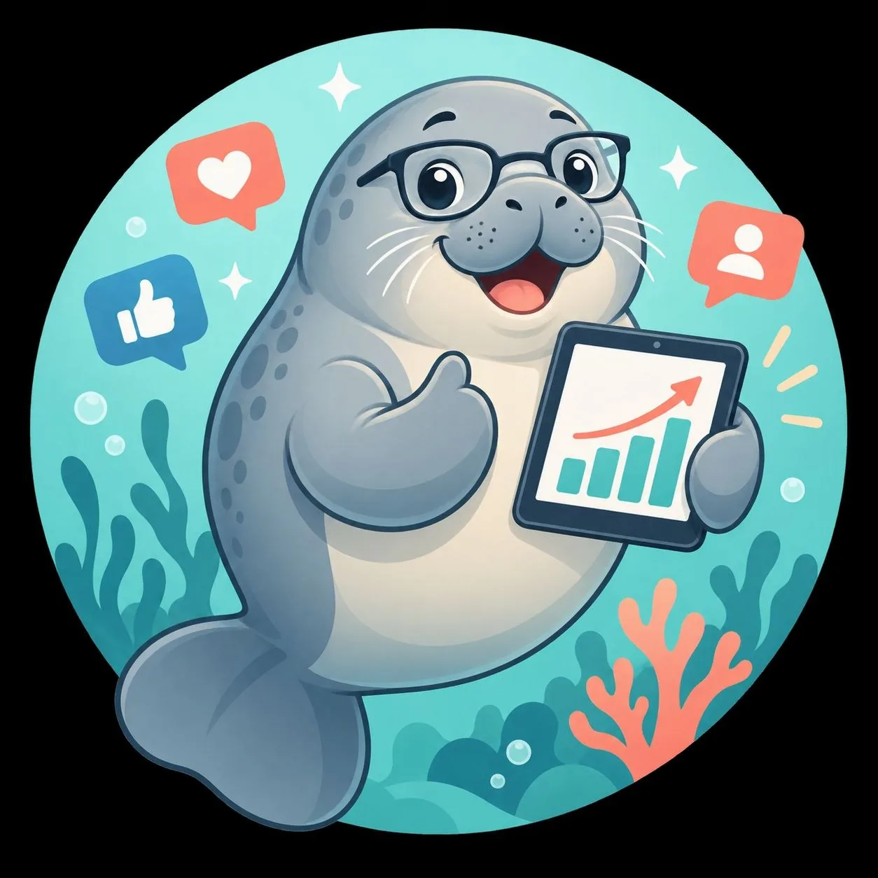 Marketing Manatee mascot